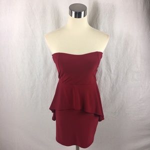 Red bodycon dress